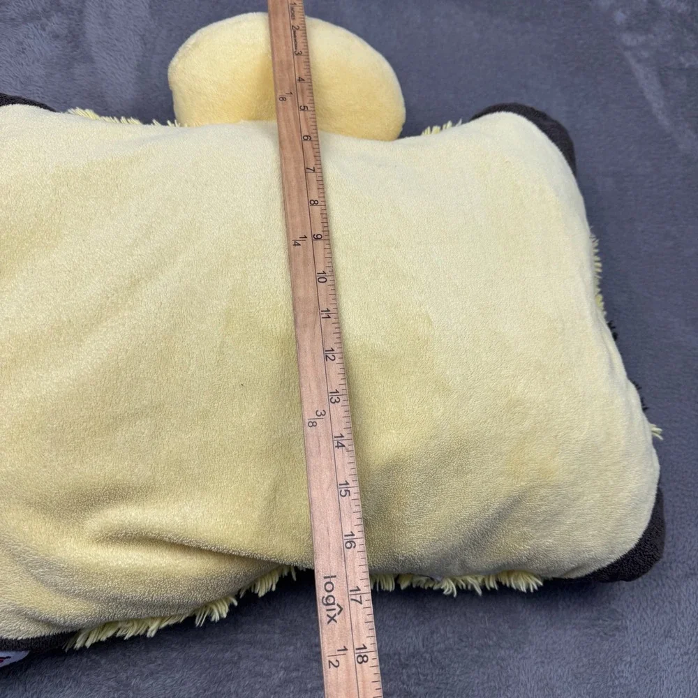 Pillow Pets Buzzy Bee Plush Pillow Kids 18in Yellow Brown Excellent Foldable Toy